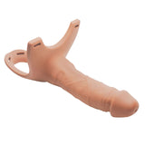 Size Matters Silicone Dildo Strap-On - Flesh 15.2 cm Hollow Strap-On