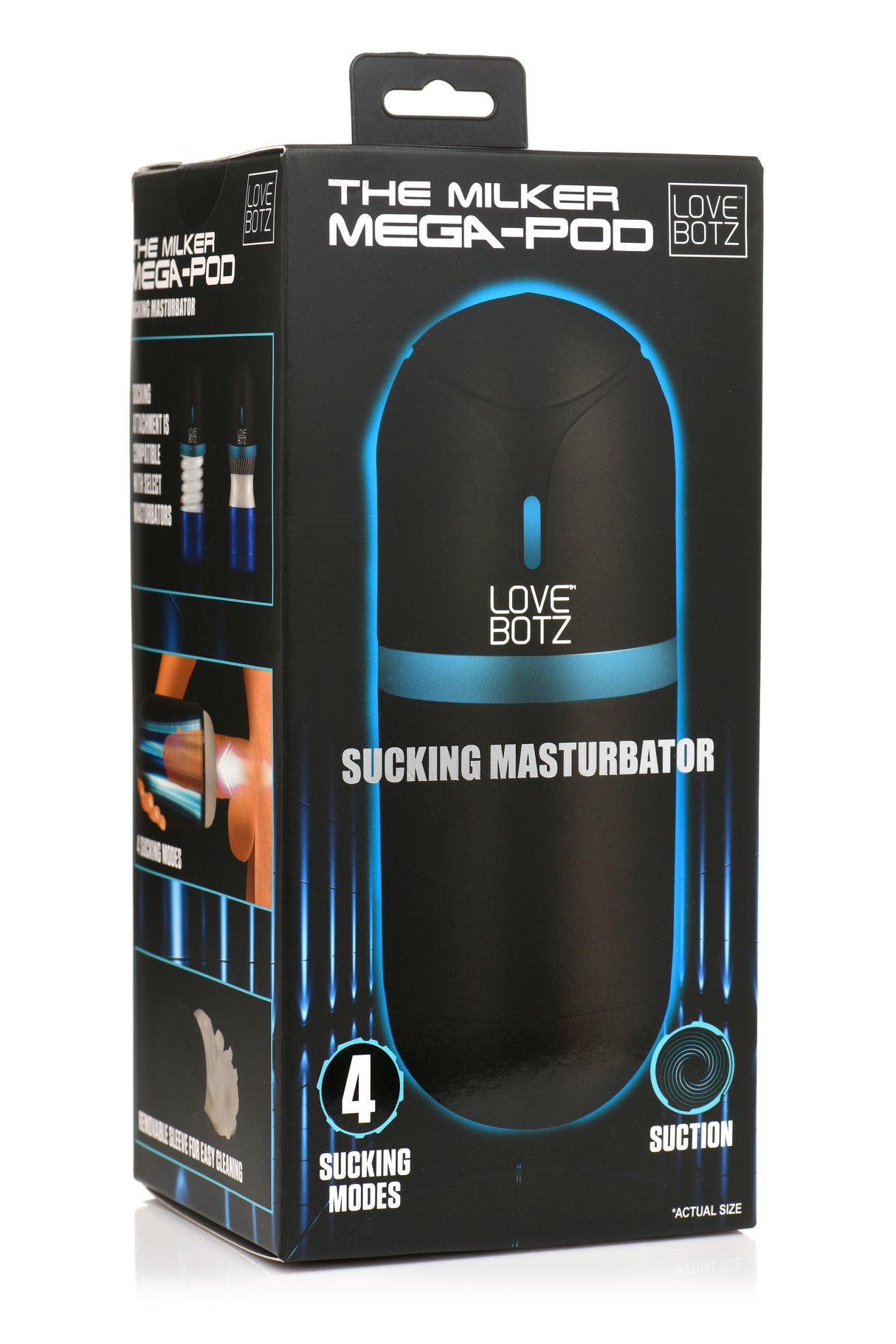 LoveBotz The Milker Mega-Pod - USB Rechargeable Male Masturbator