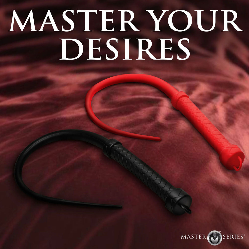 Master Series Viper Tail - Red - Red Silicone Whip