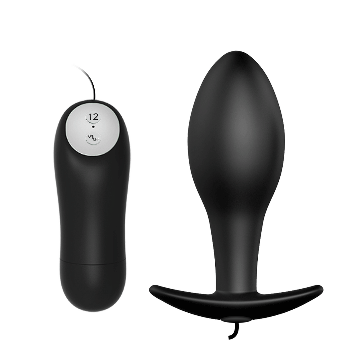 Party Up JASON Vibrating Anal Plug - Black - ANAL TOYS