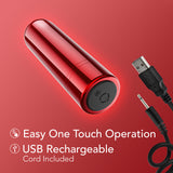 Kool Vibes - Rechargeable Mini Bullet - Cherry - Red 6.4 cm USB Rechargeable Bullet