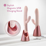 Blush - Fraya - Pink - Pink 24.1 cm USB Rechargeable Thrusting Rabbit Vibrator