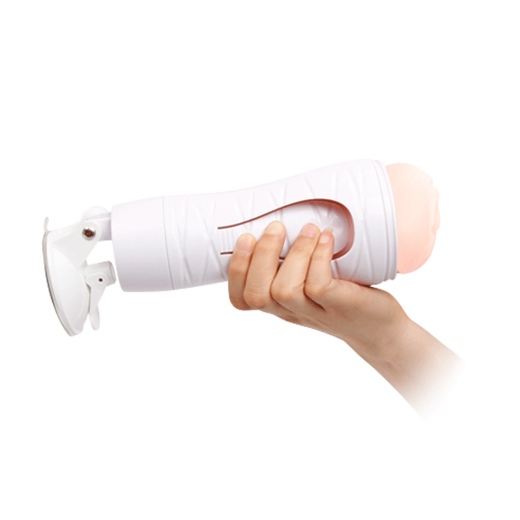 CRAZY BULL FLORA Vibrating Stroker - Flesh Squeezeable Vagina - MASTURBATORS