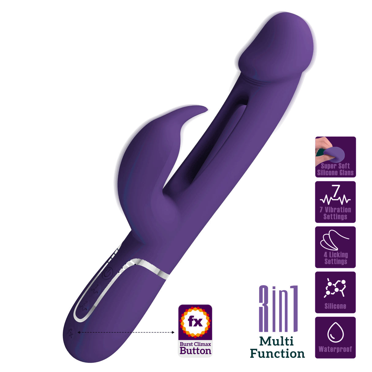 Party Up DAVID Swinging Vibe - Purple - VIBRATORS