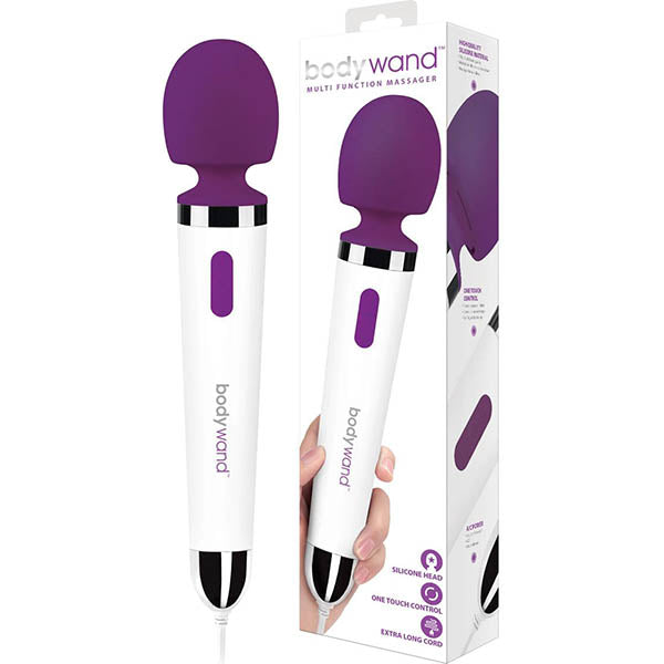 Bodywand Multi Function Massager - White/Purple Mains Powered Massager Wand