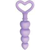 Evolved Sweet Treat - Purple 11.5 cm Beaded Butt Plug with Handle