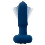 Evolved THE FLAPPER - Blue 14 cm USB Rechargeable Vibrating and Flapping Butt Plug with Remote