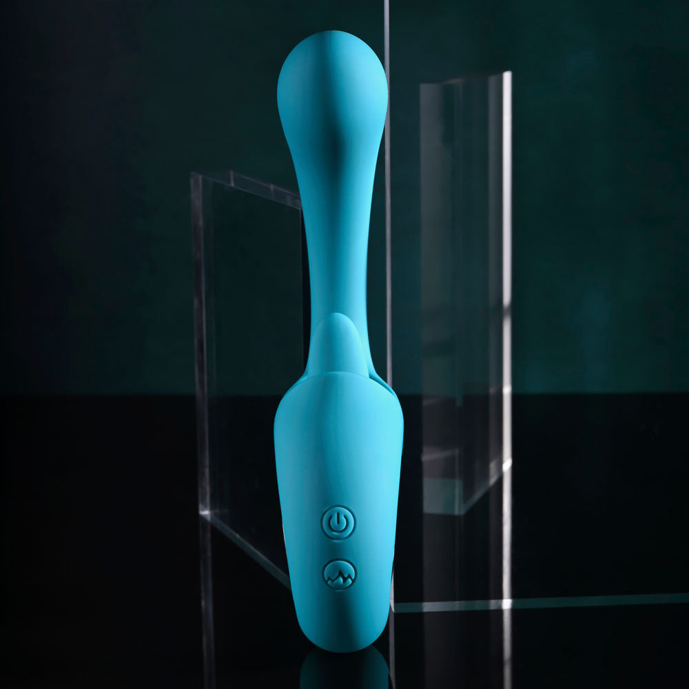 Evolved HOW MANY LICKS -  USB Rechargeable Vibrator with Flicking Stimulator