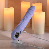 Evolved Large Fantasy Vibrator – Purple USB Rechargeable Toy