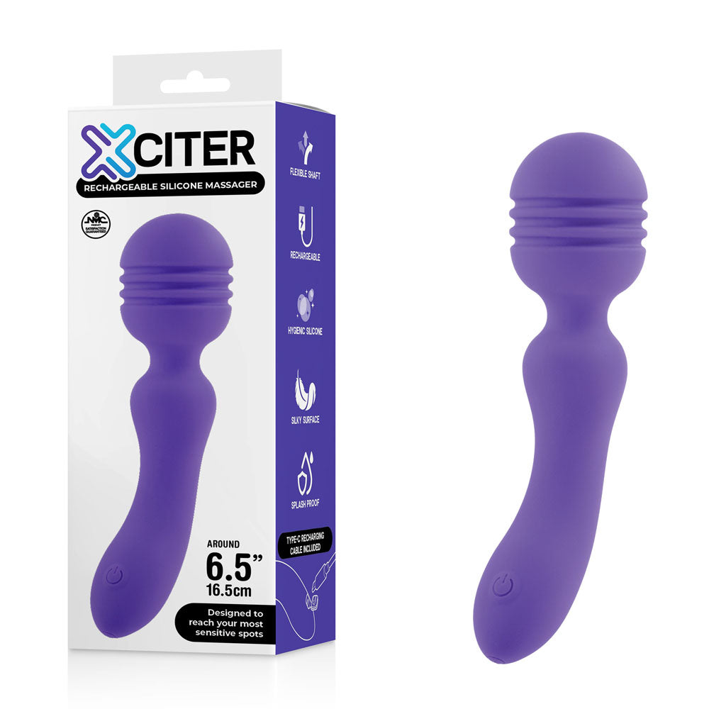 Xciter - Purple USB Rechargeable Massage Wand