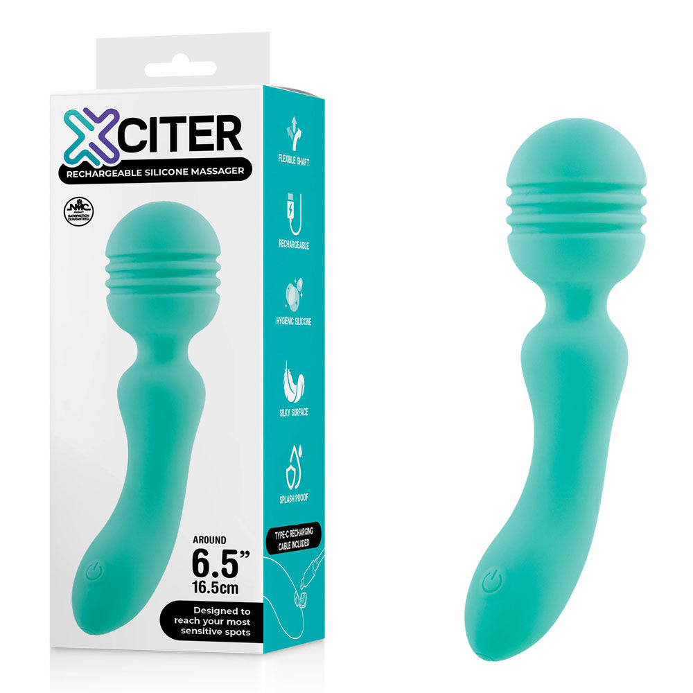 Xciter - Teal USB Rechargeable Massage Wand