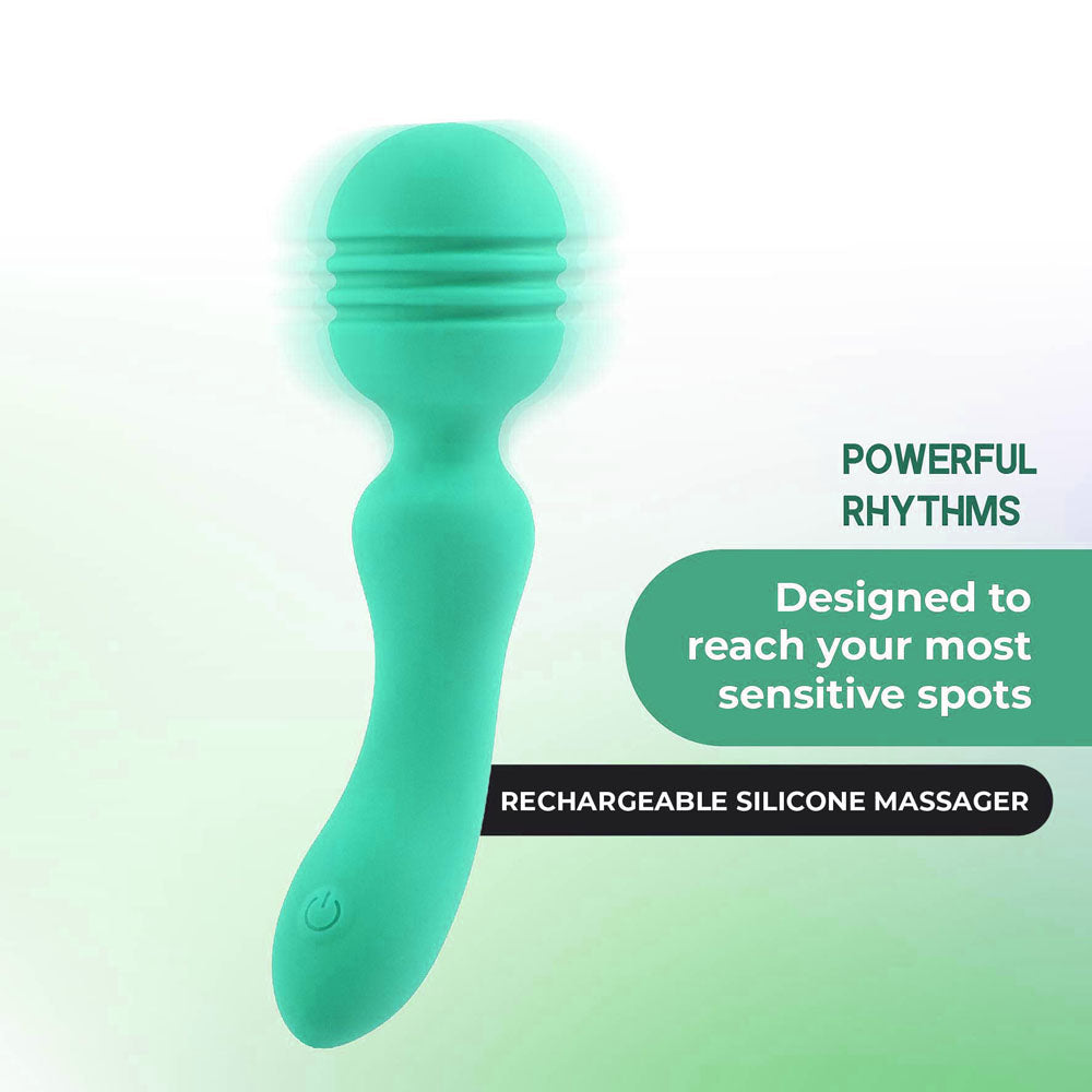 Xciter - Teal USB Rechargeable Massage Wand