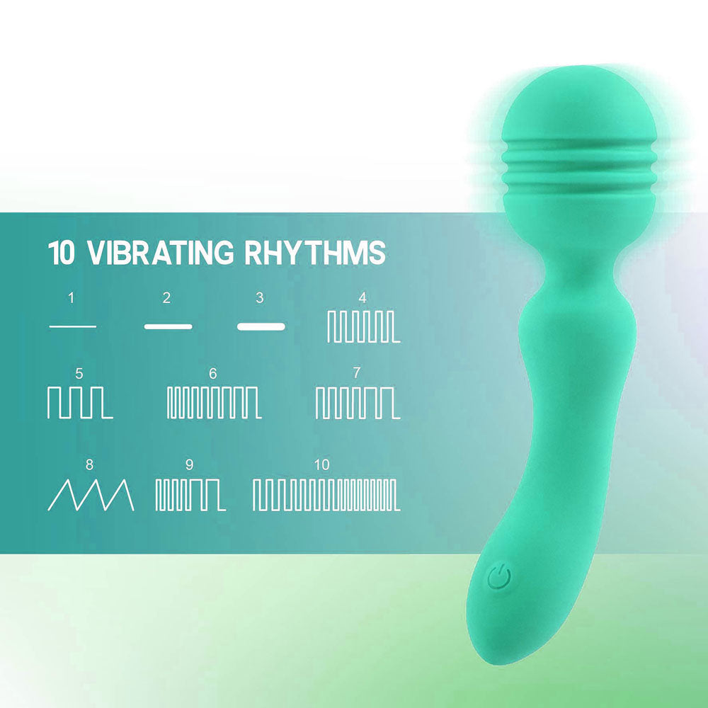 Xciter - Teal USB Rechargeable Massage Wand