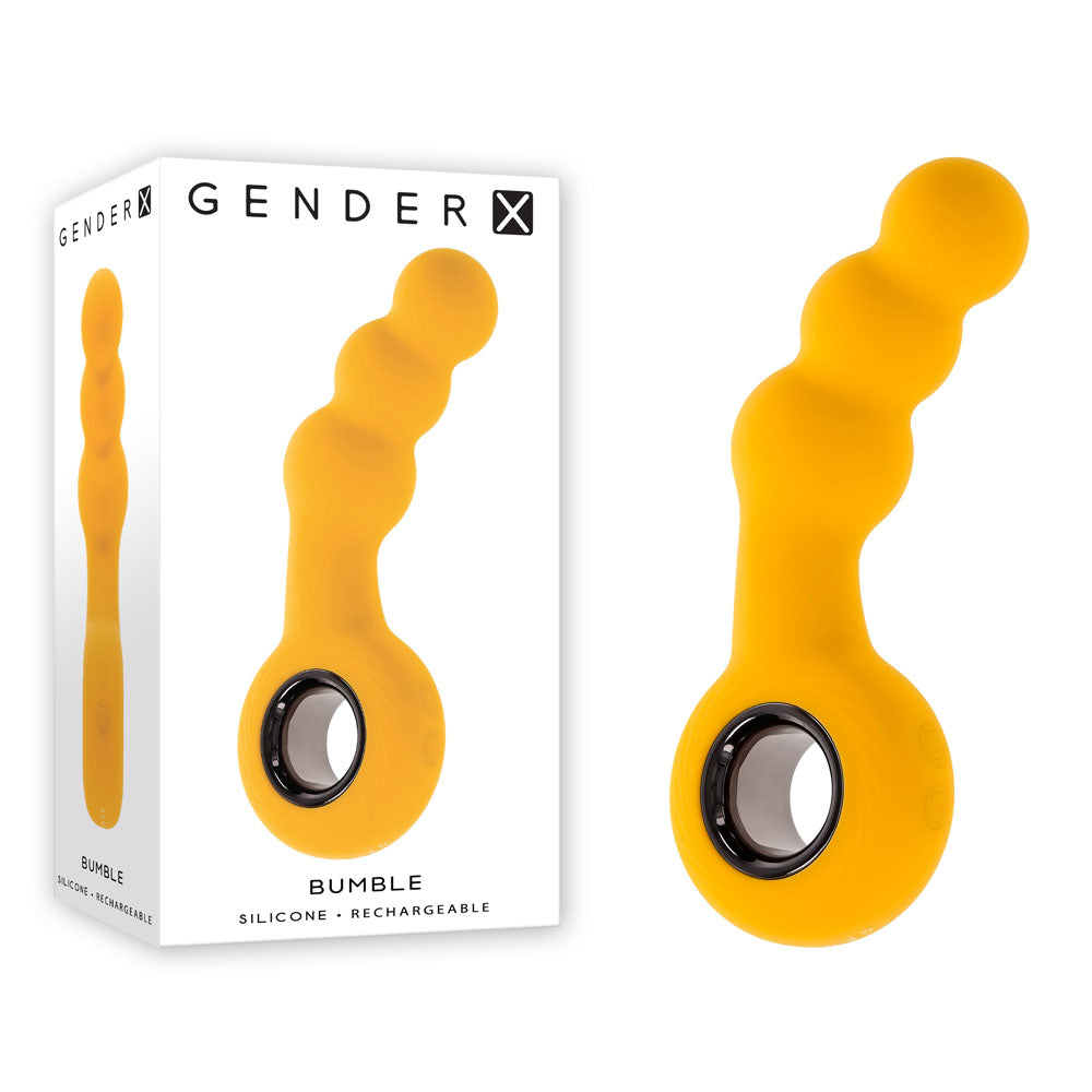 Gender X BUMBLE - Yellow 14.9 cm USB Rechargeable Butt Plug