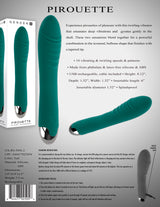 Gender X PIROUETTE - Green 20.6 cm USB Rechargeable Vibrator