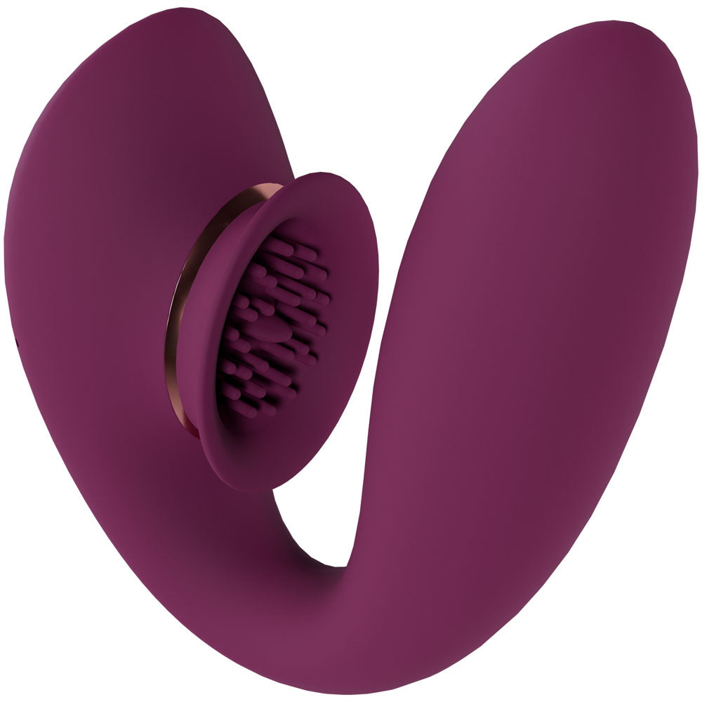 Twitch 3 - Burgundy - Burgundy USB Rechargeable Suction Vibrator