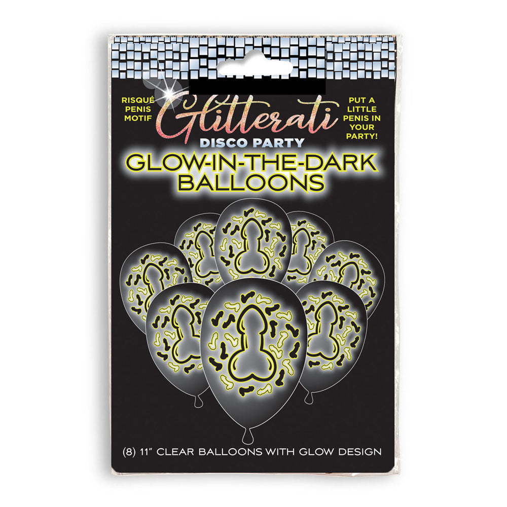 Glitterati Disco Party Glow In The Dark Balloons