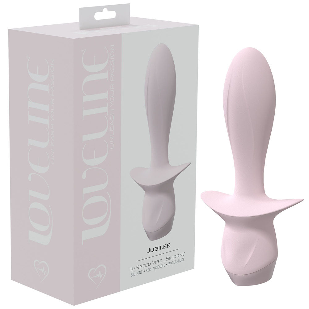 LOVELINE Jubilee - Pink 13.5 cm USB Rechargeable Vibrating Anal Plug