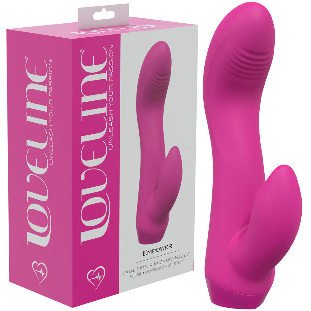 LOVELINE Empower - Pink 13.5 cm USB Rechargeable Rabbit Vibrator