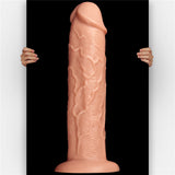 King Size 11'' Realistic Dildo - Flesh 28 cm Dong