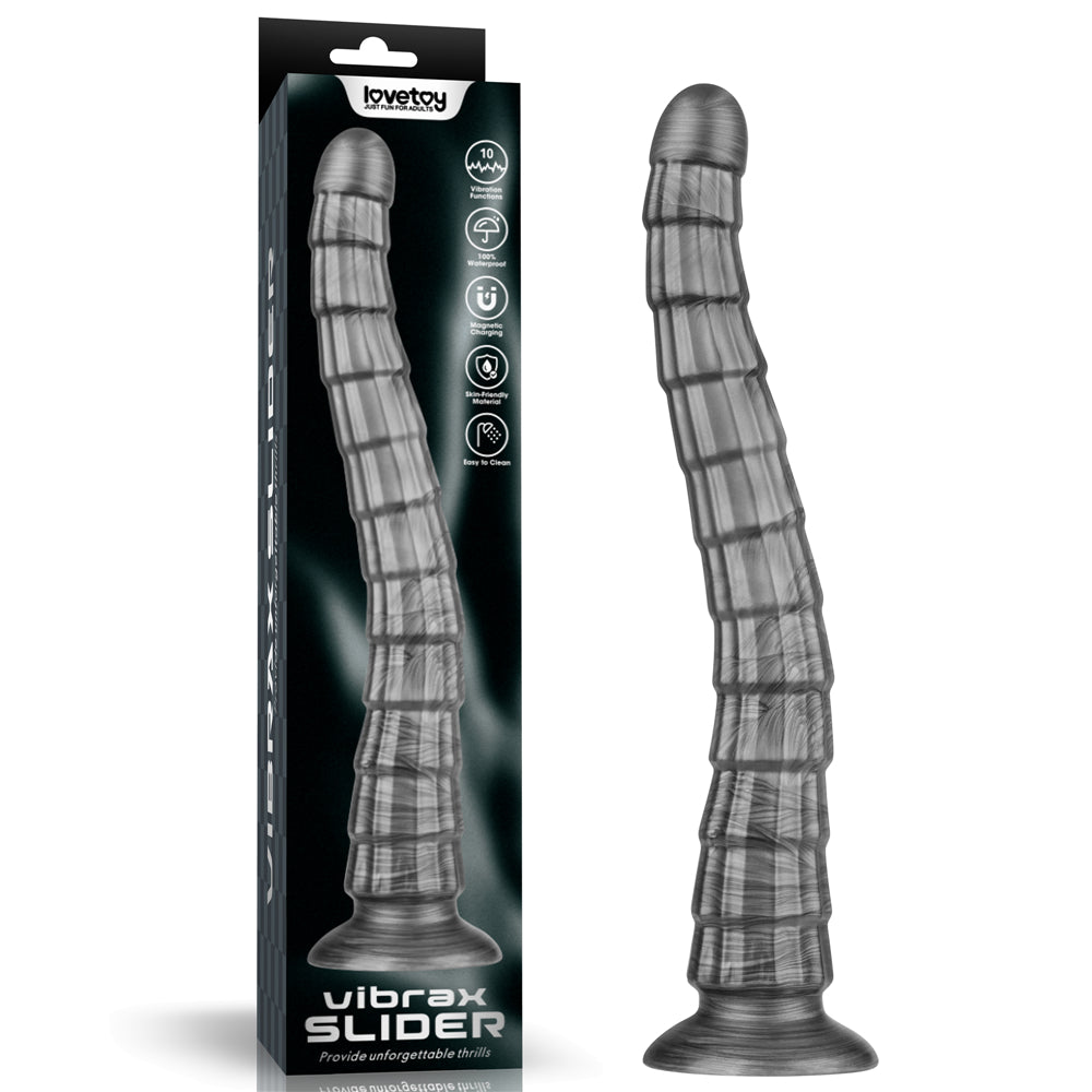 King Sized Vibrating Vibrax Slider - (14.5'') Rechargeable Dildo