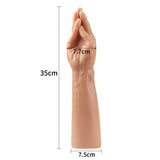 King Sized 13.5'' Realistic Magic Hand - Flesh Hand Dildo