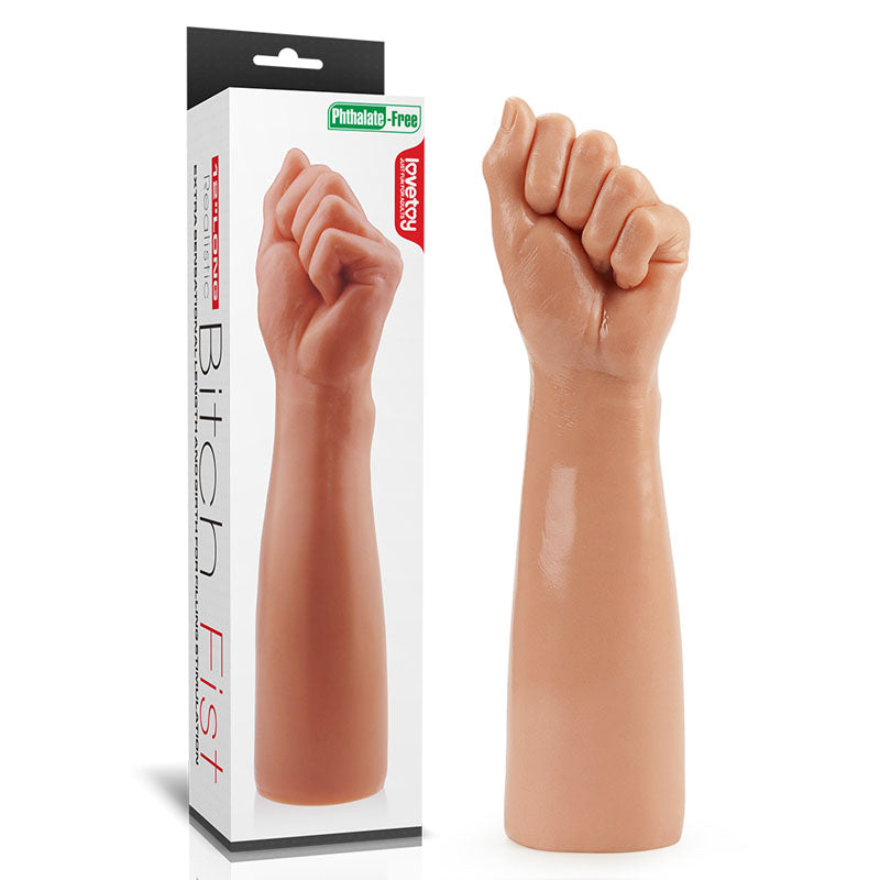 King Sized 12'' Realistic Bitch Fist -  Fist Dildo