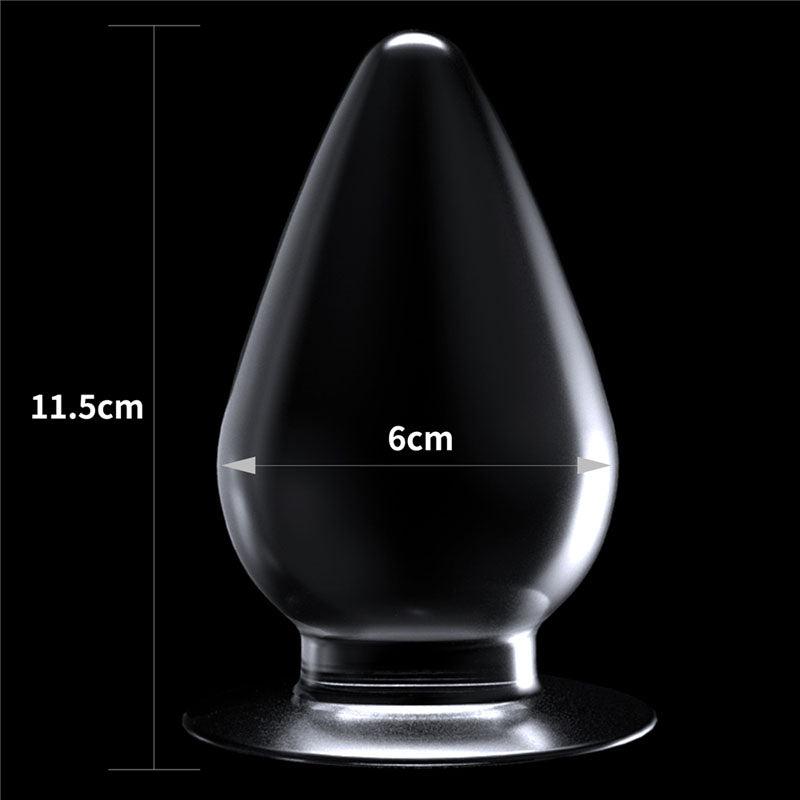 Flawless Clear Anal Plug 4.5'' - Clear