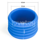 Pinnacle Pro Deep Rib Grip - Blue Cock Ring