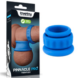 Pinnacle Pro Twin Flex - Blue Cock & Balls Rings