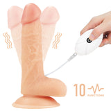 Ingen Vibrating Easy Strap-On Set - Flesh (7'')