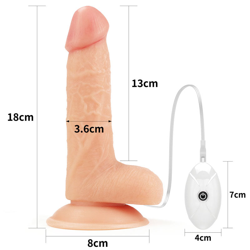 Ingen Vibrating Easy Strap-On Set - Flesh (7'')