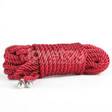 Rebellion Reign Silky Bondage Rope - Red 10 metre length