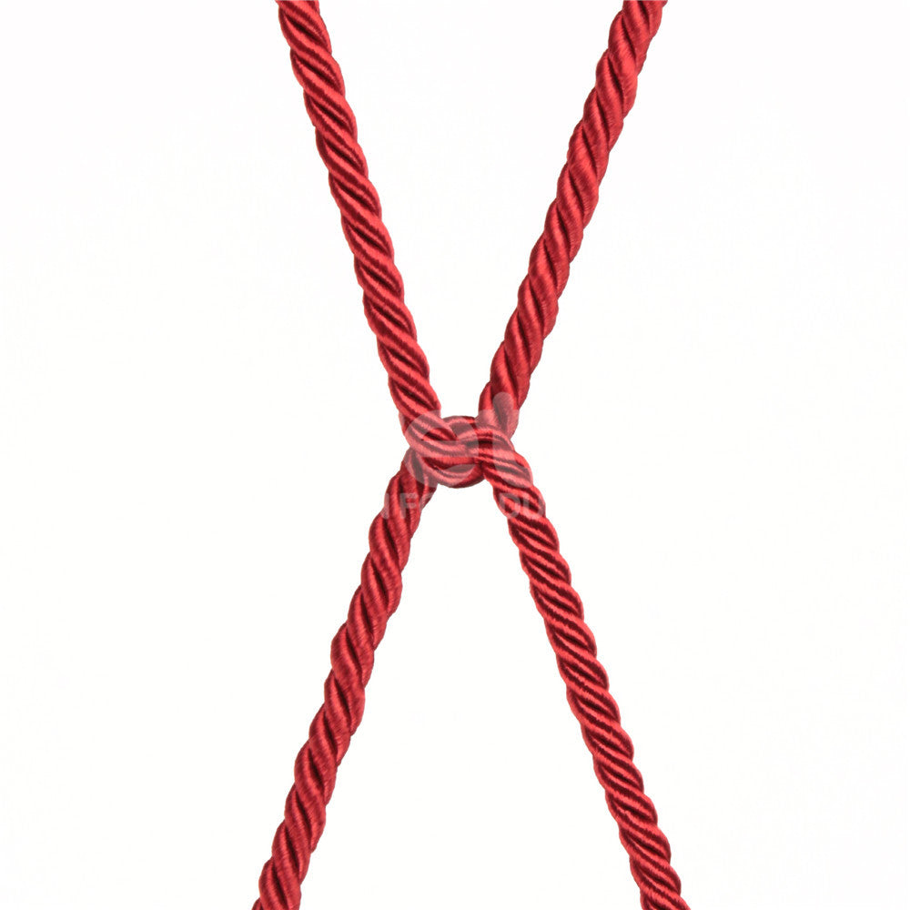 Rebellion Reign Silky Bondage Rope - Red 10 metre length