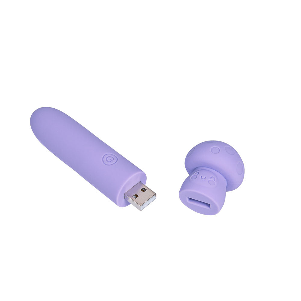 Maia HAPPI - Purple 11.1 cm USB Rechargeable Bullet