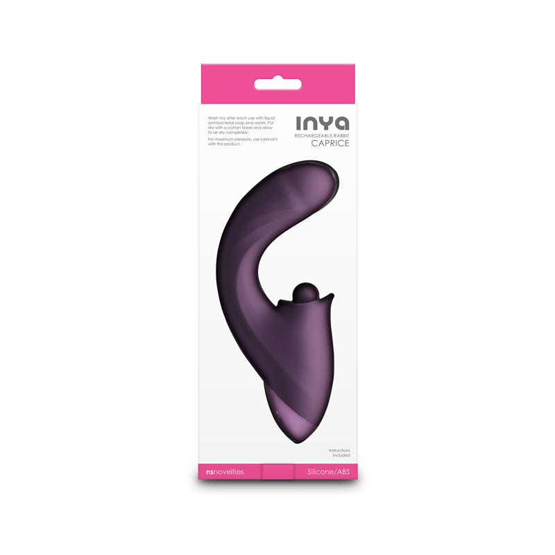 INYA Caprice - Purple USB Rechargeable Vibrator with Clitoral Thumper