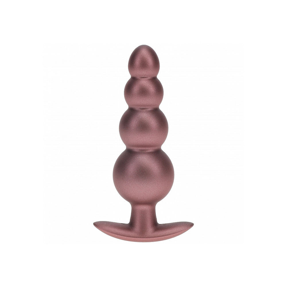 OUCH! Beaded Anal Plug - Rose Gold