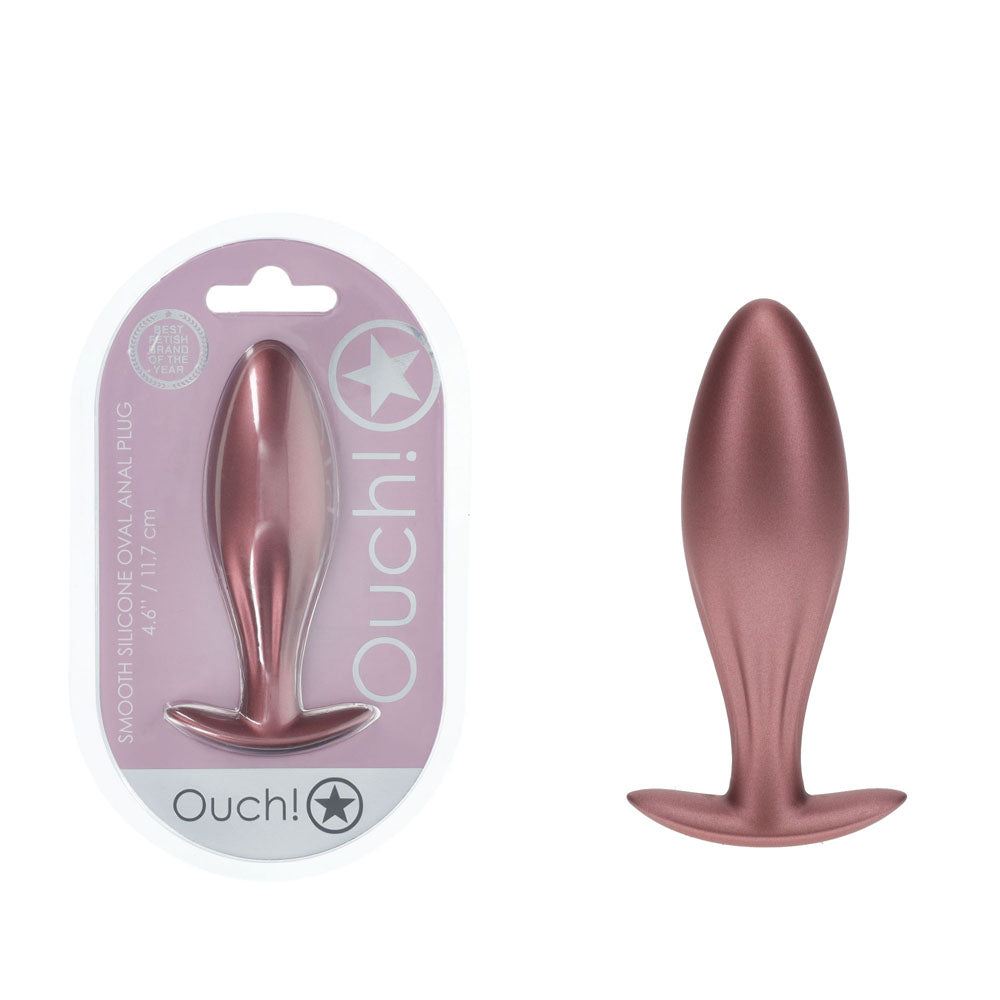 OUCH! Oval Anal Plug - Rose Gold