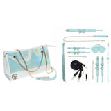 OUCH! Paris Collection 8-Piece Bondage Kit with Bag – Baby Blue