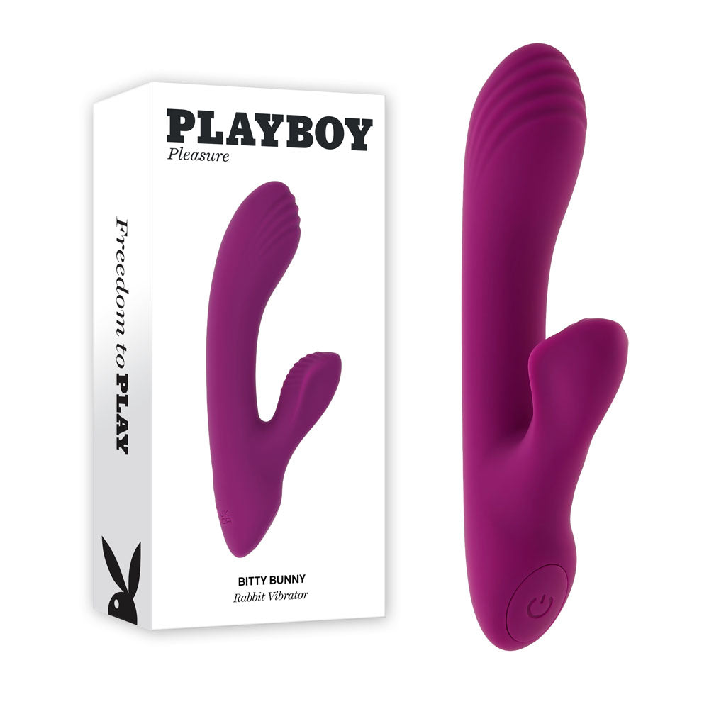 Playboy Pleasure BITTY BUNNY - Purple 14.7 cm USB Rechargeable Rabbit Vibrator