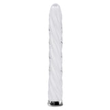 Playboy Pleasure IN A TWIST - White Glass Rechargeable Vibrator