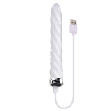 Playboy Pleasure IN A TWIST - White Glass Rechargeable Vibrator