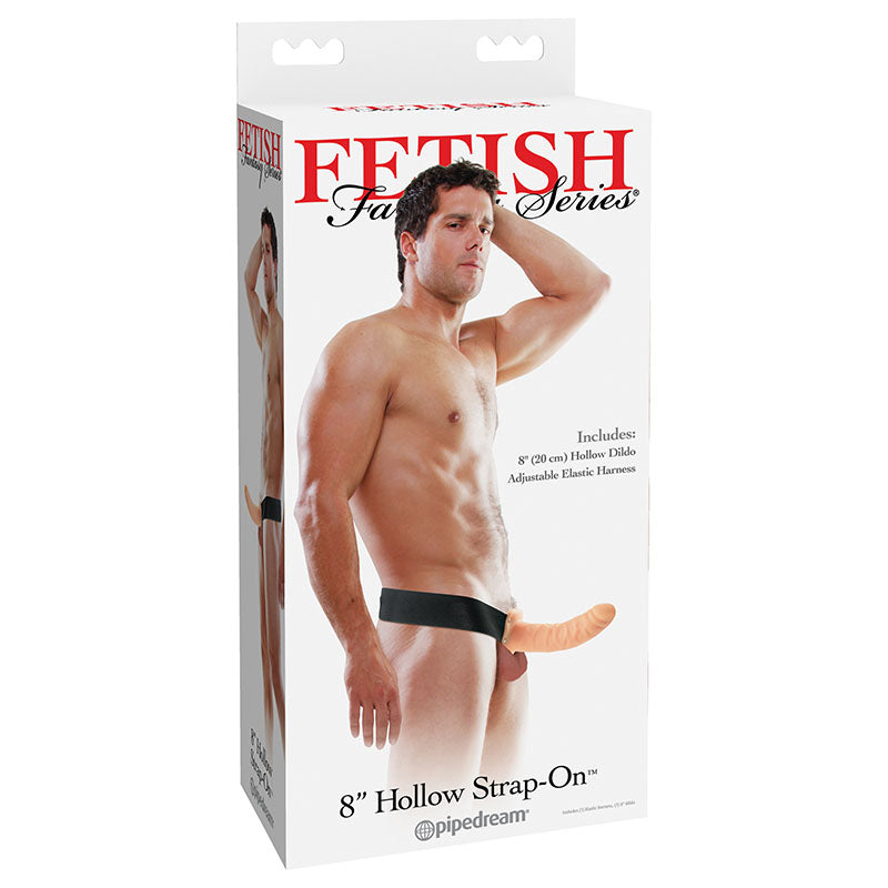 Fetish Fantasy Series 8'' Hollow Strap-On - Flesh 20 cm (8'') Hollow Strap-On