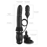 FFS Ultimate Silicone Thruster - Black - USB Rechargeable Vibrator