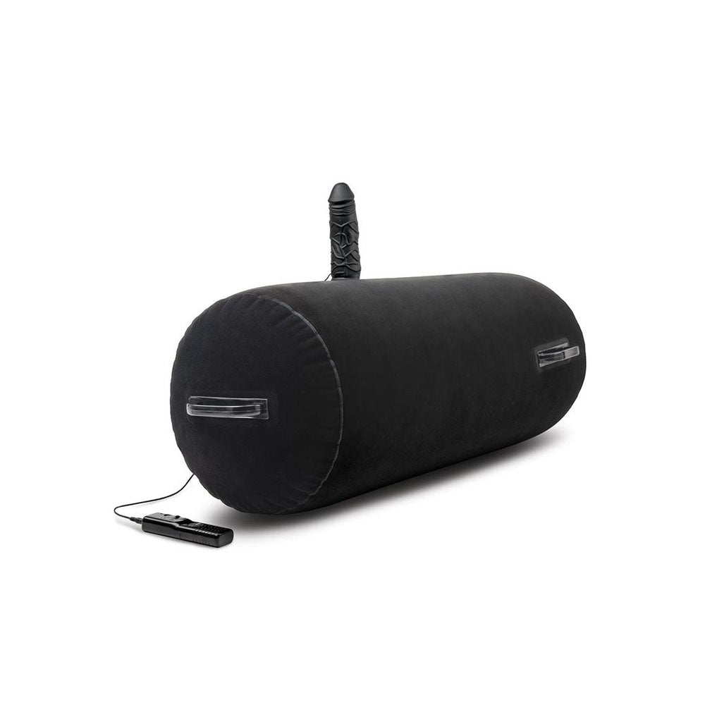 Whipsmart Inflatable Bangin Bolster - Black Inflatable Cushion with 6'' Vibrating Dong