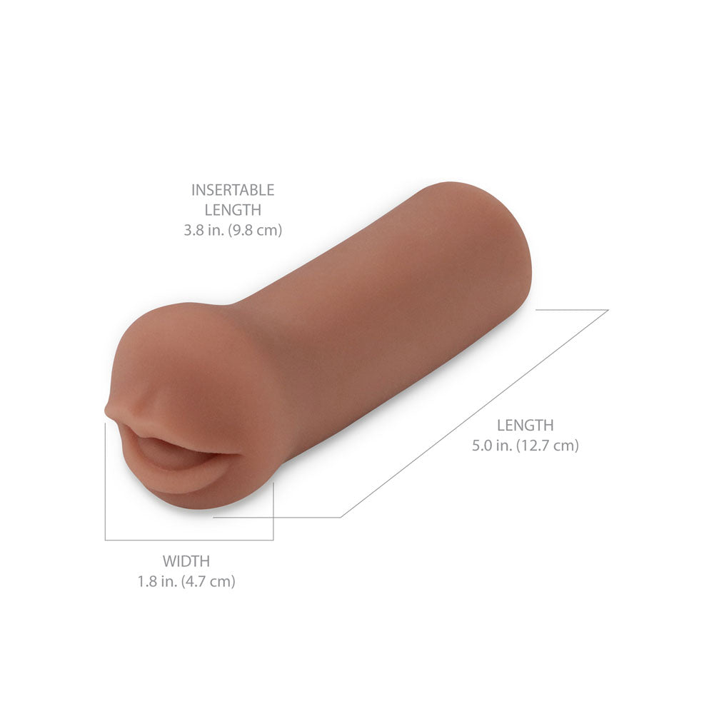 Pipedream Extreme Toyz Coed Cocksucker - Brown Mouth Stroker