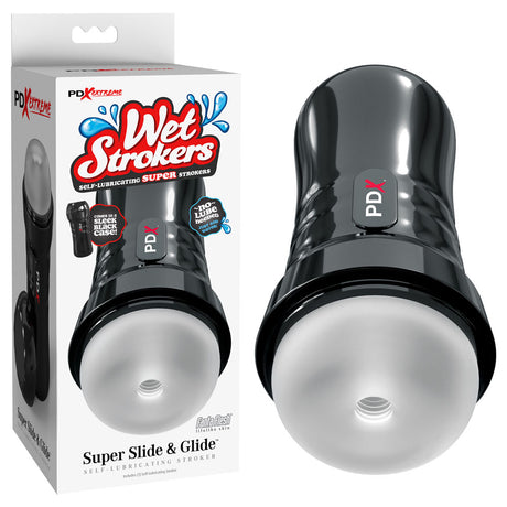 PDX Extreme Wet Strokers Super Slide & Glide - Clear Stroker