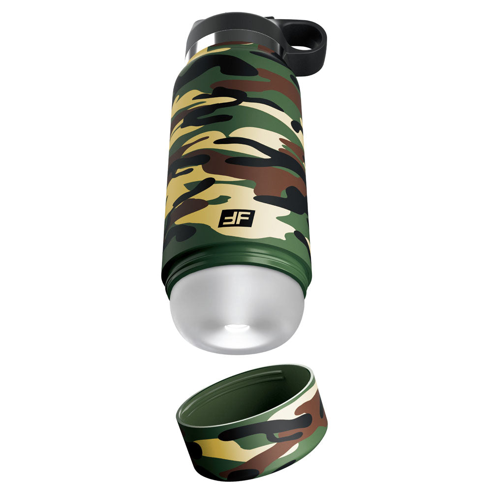 PDX Plus Fap Flask - Happy Camper - Frosted Discreet Stroker