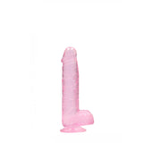 REALROCK 6'' Realistic Dildo With Balls - Pink 15.2 cm Dong