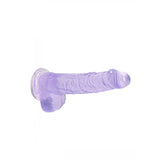 REALROCK 6'' Realistic Dildo With Balls - Purple 15.2 cm Dong